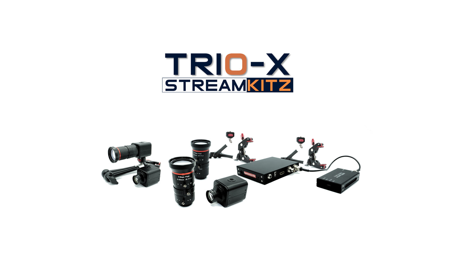 TRIO-X - 3 CAMERAS, NO-AUDIO (-X)