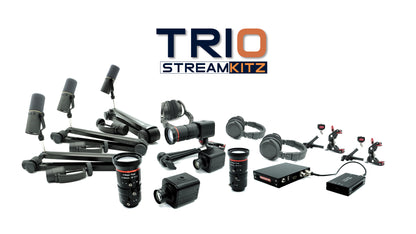 TRIO - 3 CAMERAS + 3 MICS + 3 HEADPHONES